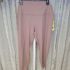 All in Motion High-Rise Light Brown 7/8  Ribbed Leggings
